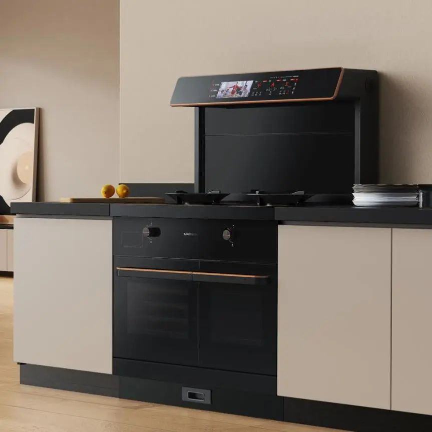 一家六口，三代同堂，帅丰集成灶烹饪爱的味道,传递家的温暖！