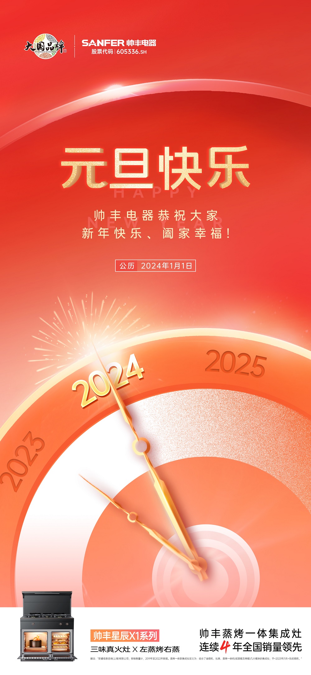 元气满满 智启新篇 | 帅丰电器与您共赴新程元气满满 