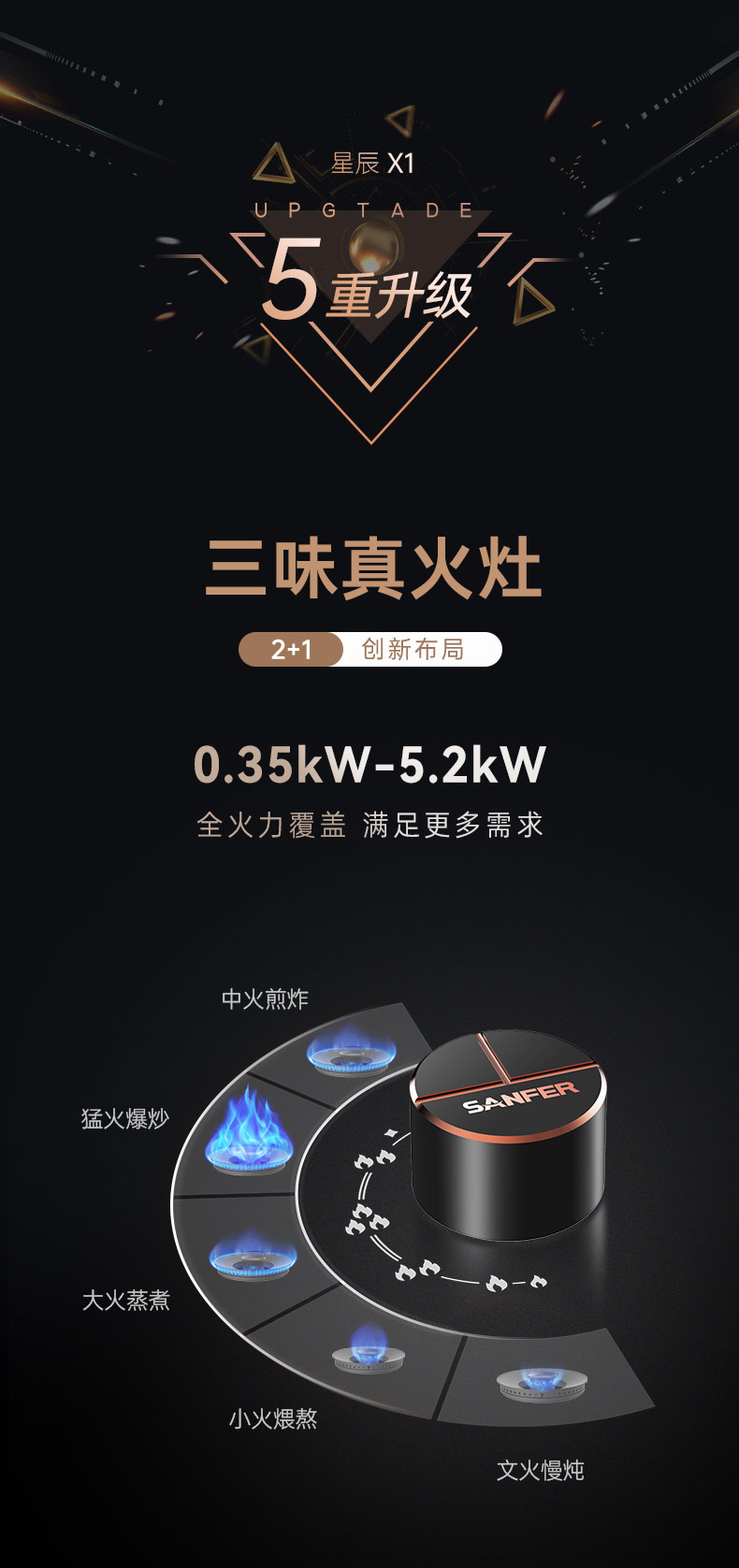 帅丰星辰X1双子星蒸烤独立(90Pro)集成灶