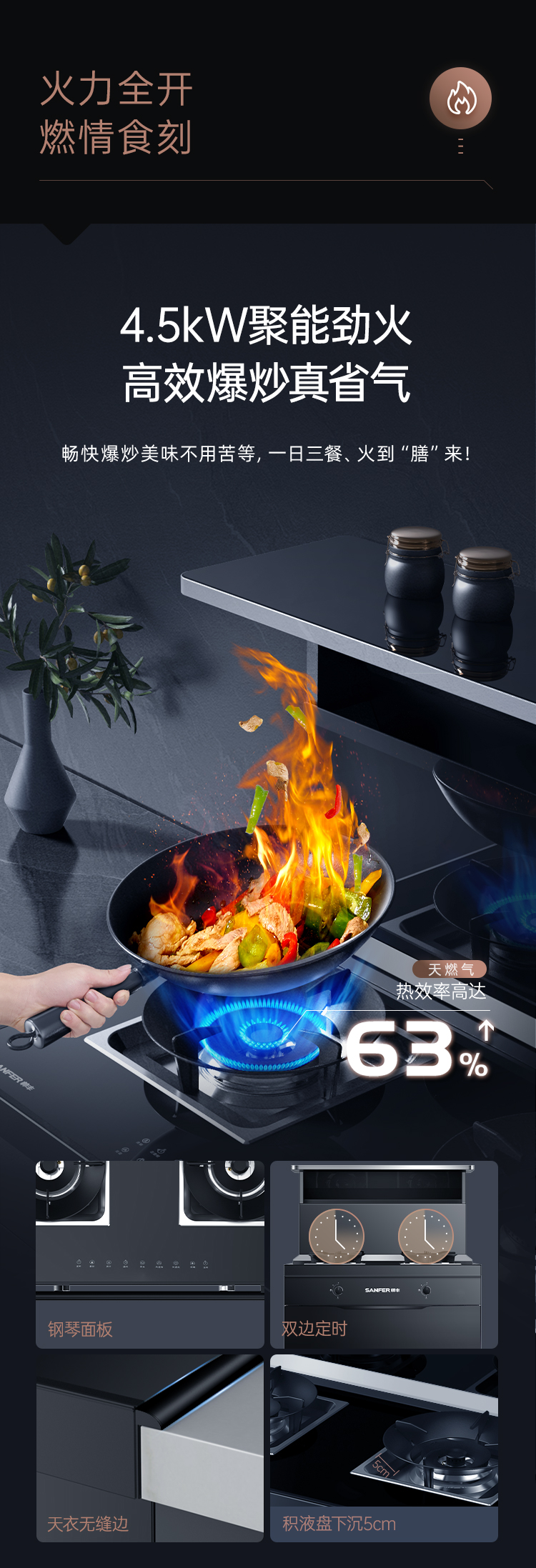 帅丰T1消毒柜款集成灶