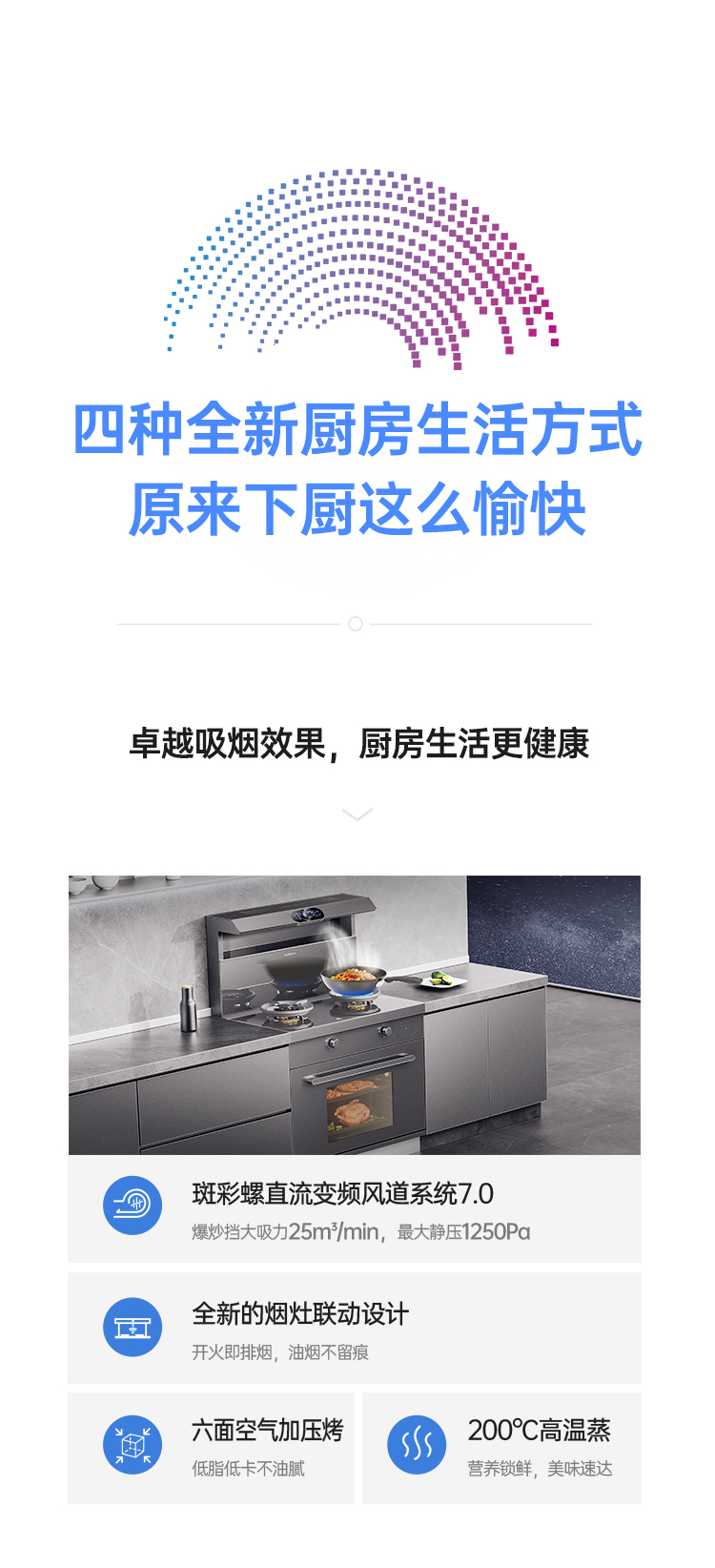 帅丰时空S5蒸烤一体集成灶