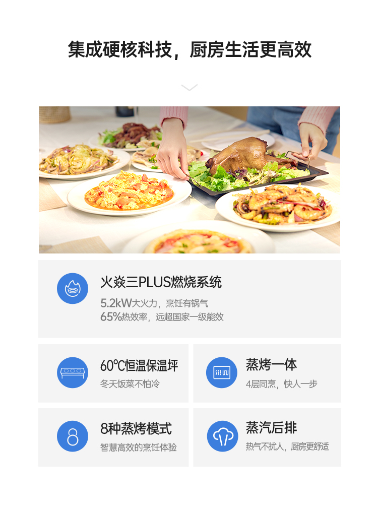 帅丰时空S5蒸烤一体集成灶