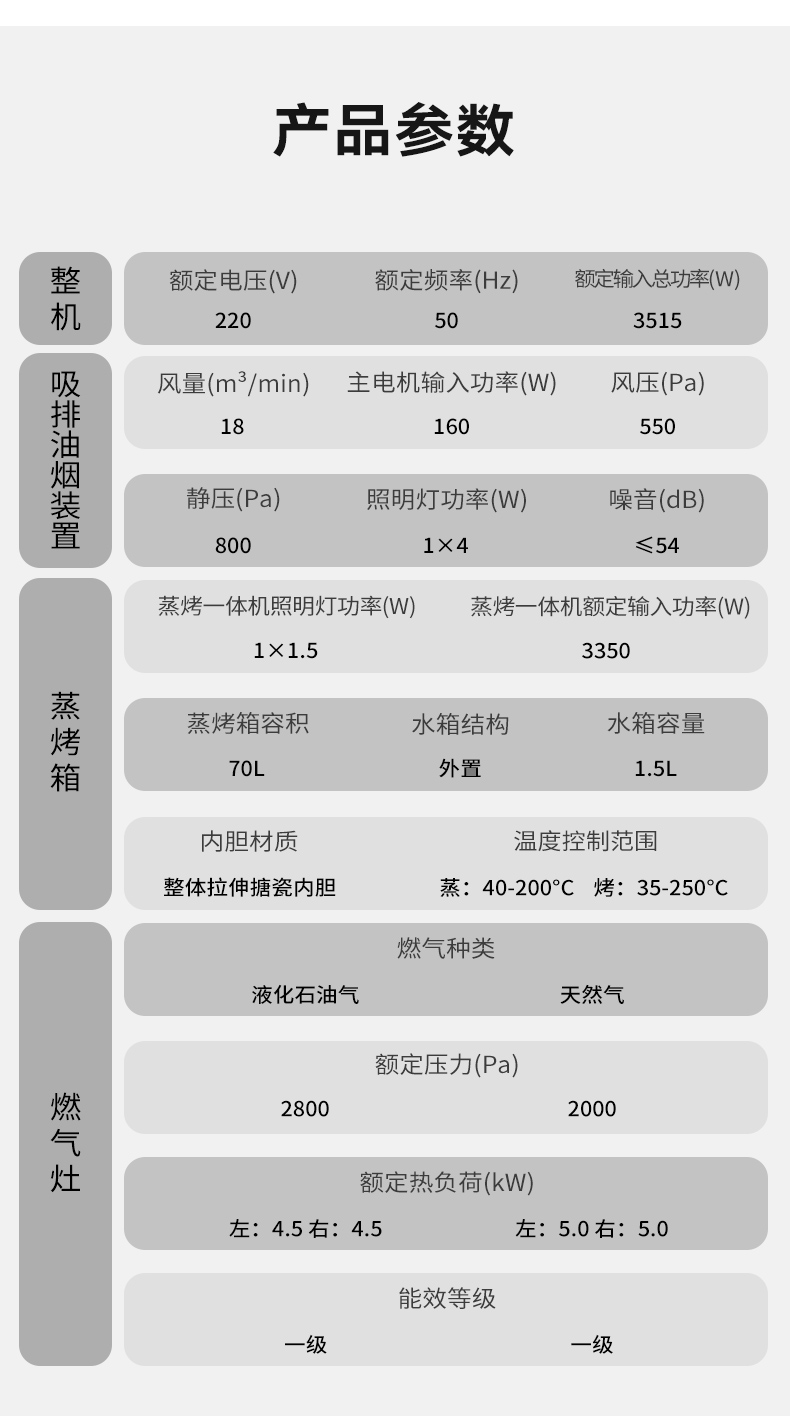 帅丰V3K01蒸烤一体集成灶