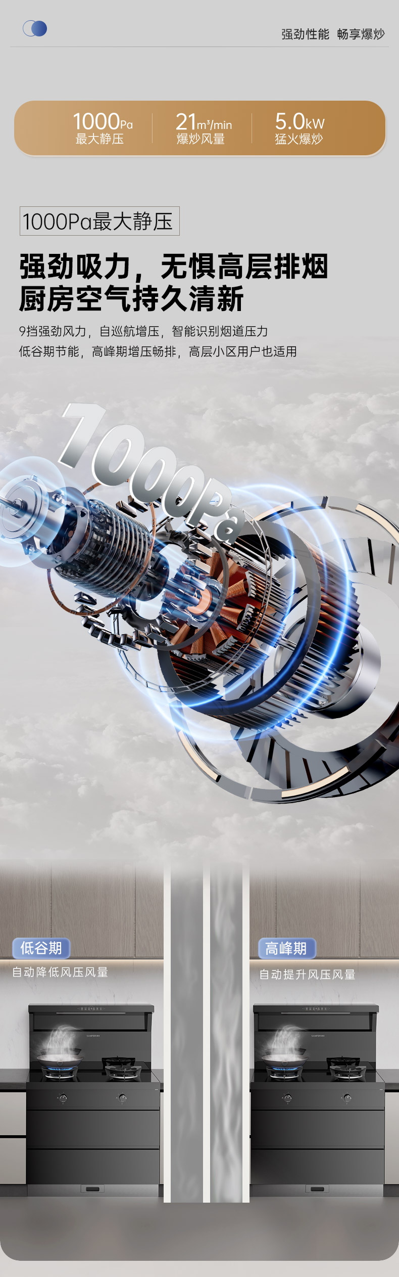 帅丰V6X-90消毒柜款集成灶