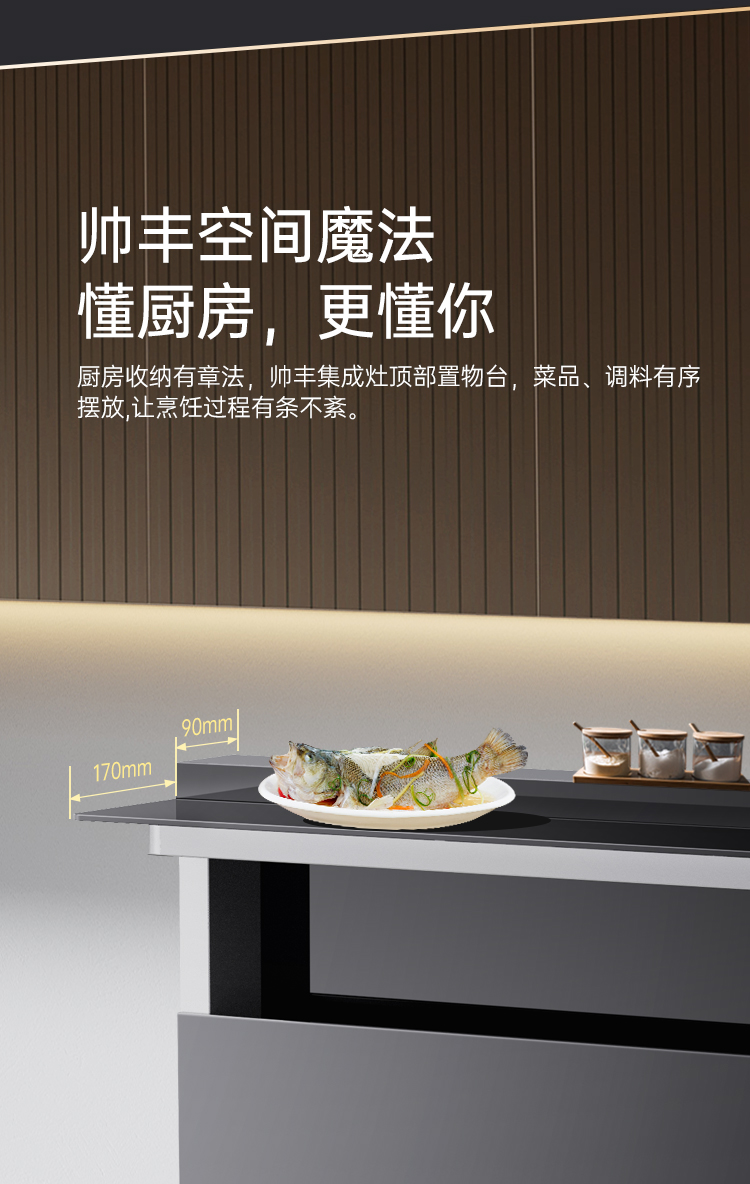 帅丰理想L1储物柜款集成灶