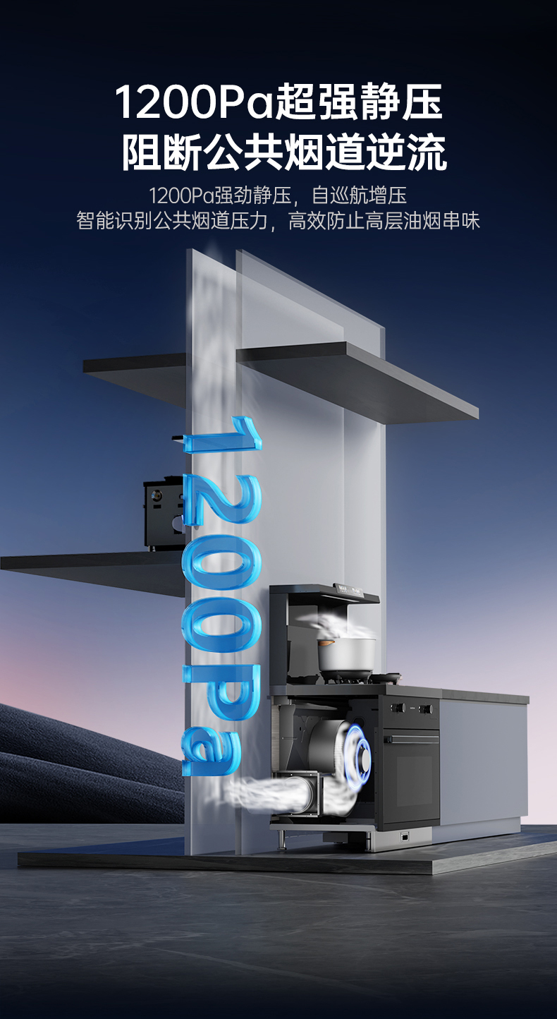 帅丰天机3蒸烤一体集成灶