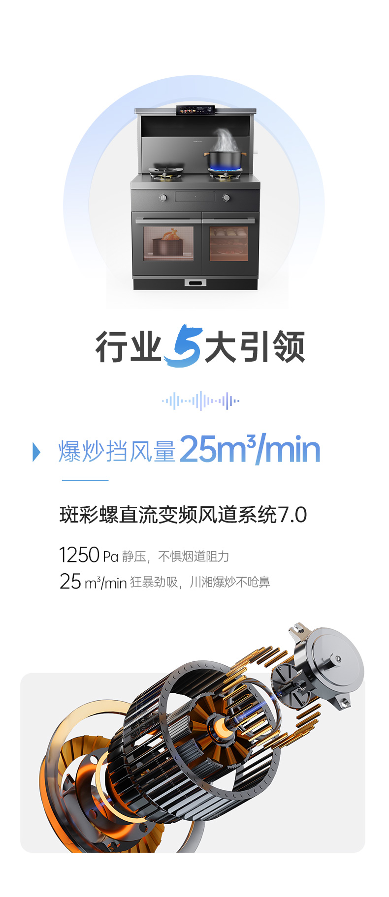 帅丰时空S7蒸烤独立集成灶