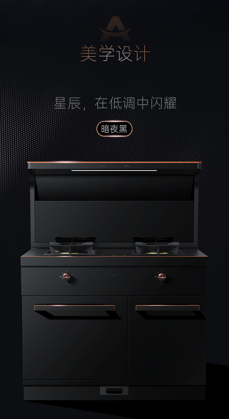 帅丰星辰X1双子星蒸烤独立(100S)集成灶