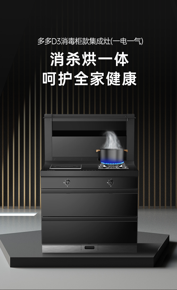 帅丰D3消毒柜（一气一电）集成灶