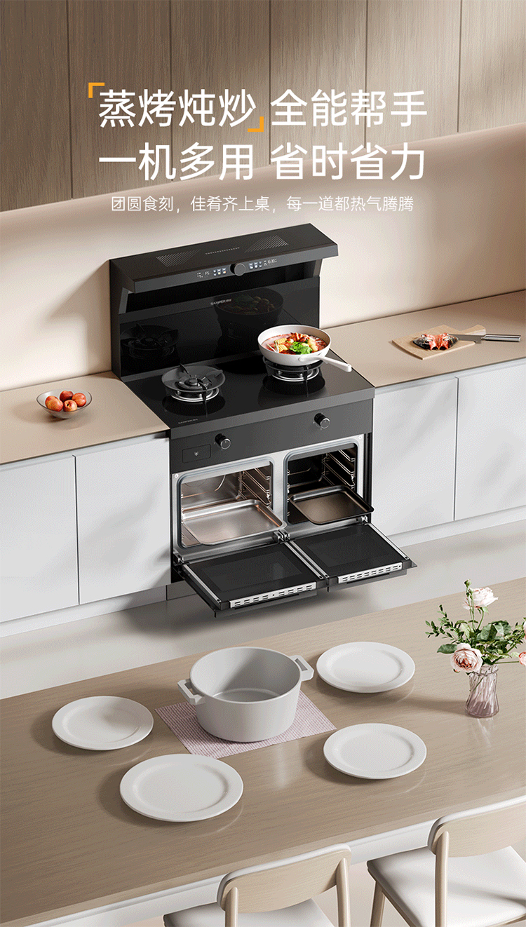 帅丰V6ZK-90蒸烤独立集成灶
