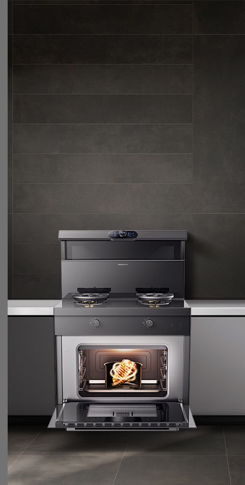 蒸烤一体集成灶