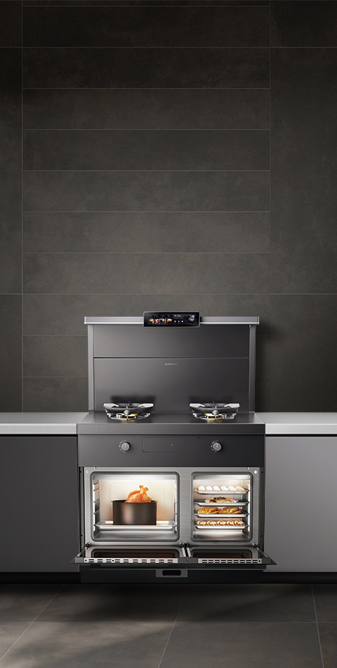 蒸烤独立集成灶