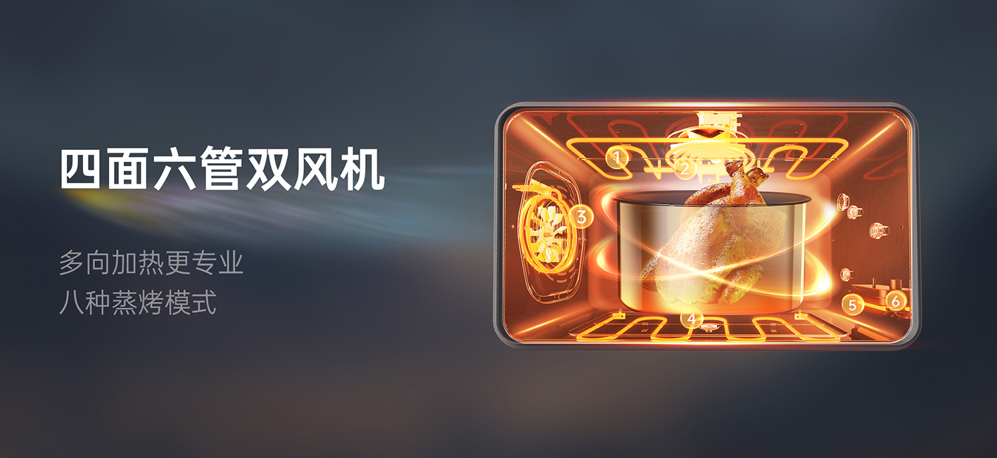 高性能蒸烤  烹饪再进阶