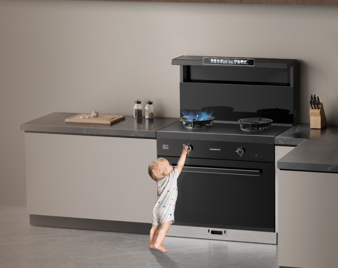 安全感爆棚！你的厨房安全由帅丰集成灶来守护！
