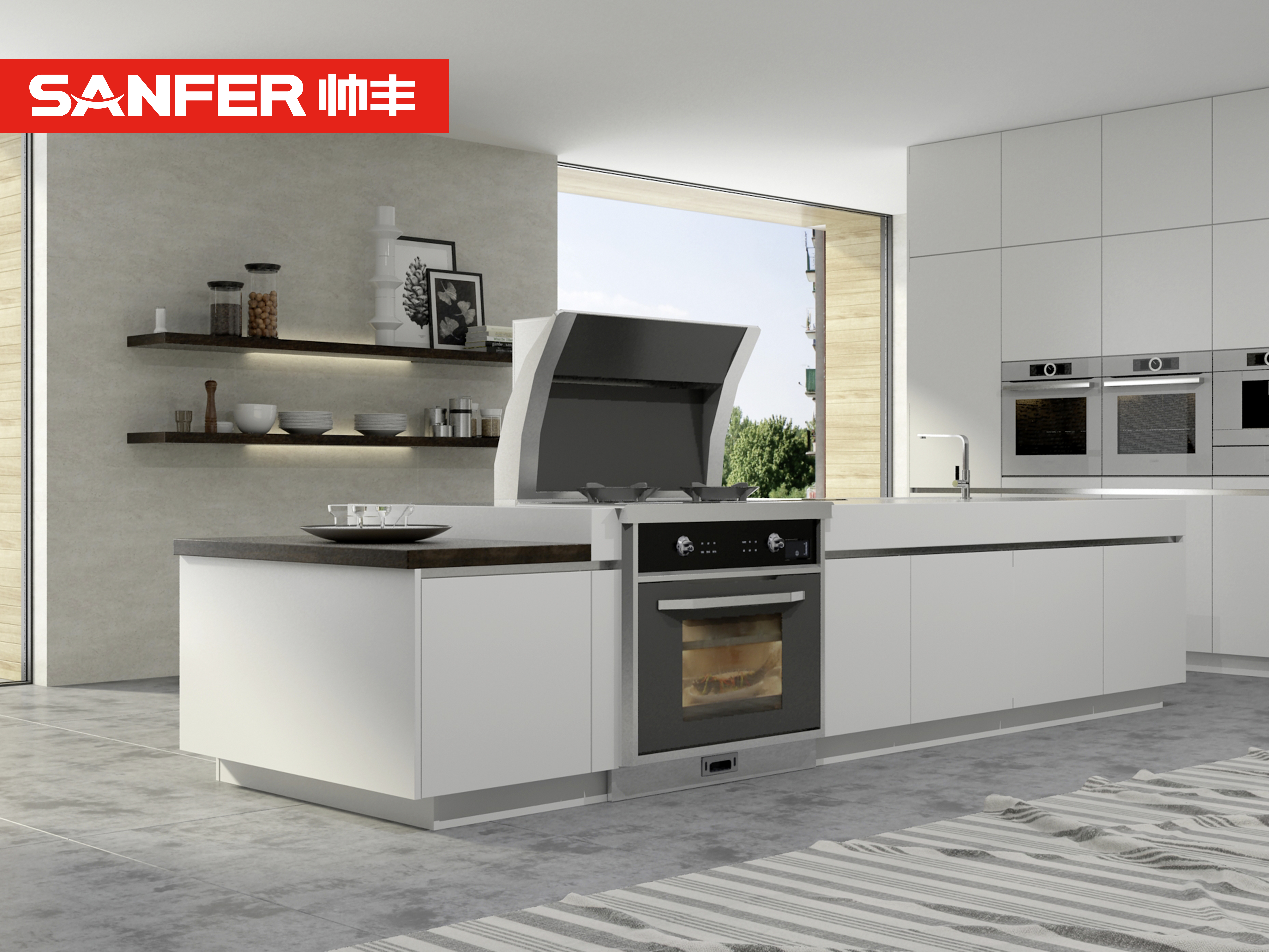 你还在为清理厨房而烦恼吗？一台集成灶就能搞定！